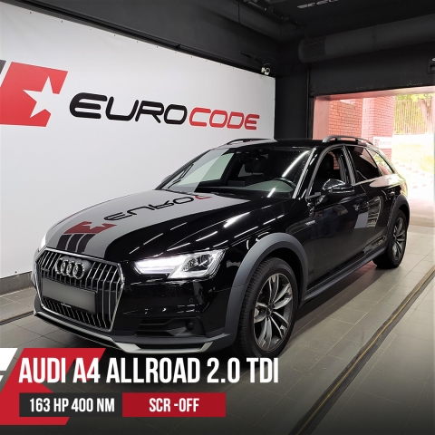 Чип тюнинг Audi A4 Allroad B9 2.0TDI DETB 163hp 